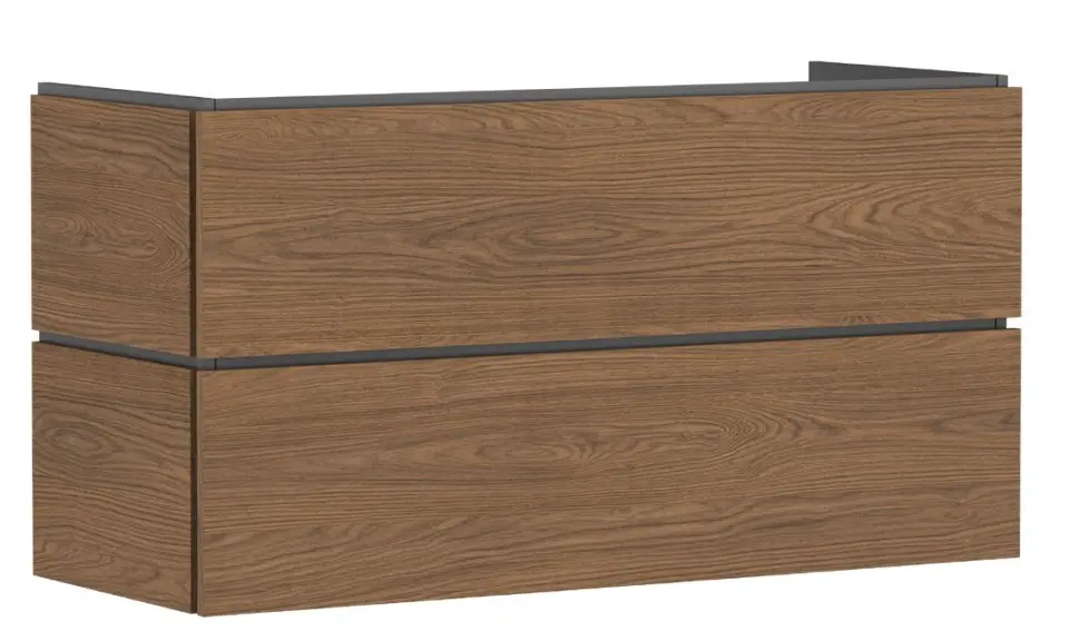 Hansgrohe Xilesa E - Waschbeckenunterschrank, 62x118x47 cm, 2 Schubladen, Eiche Kaschmir 54264550