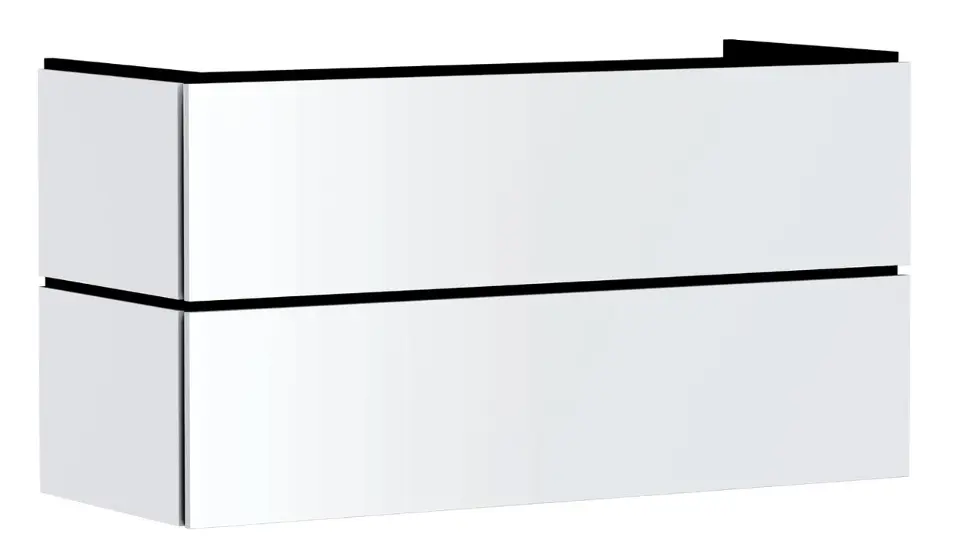 Hansgrohe Xilesa E - Umyvadlová skříňka, 62x118x47 cm, 2 zásuvky, matná bílá 54264700