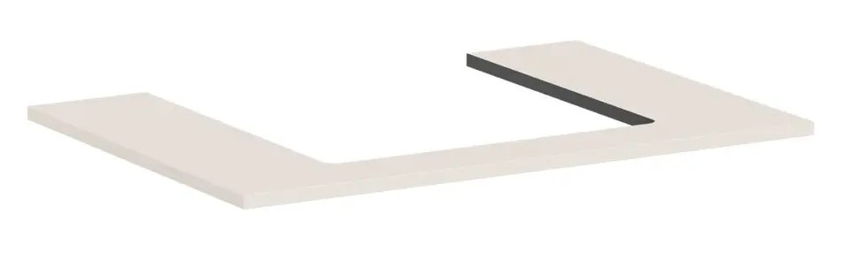 Levně Hansgrohe Xilesa E - Deska pod umyvadlo, 78x55 cm, výřez uprostřed, matná béžová 54269780