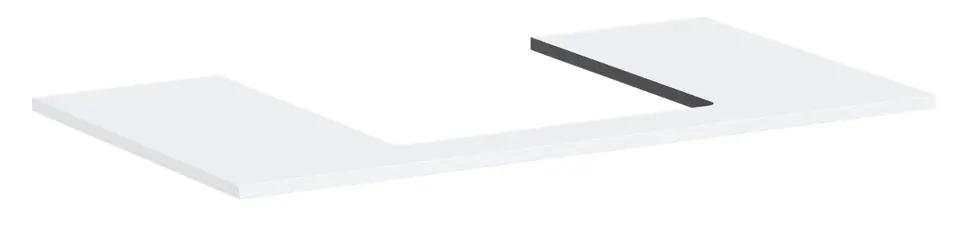 Levně Hansgrohe Xilesa E - Deska pod umyvadlo, 98x55 cm, výřez uprostřed, matná bílá 54270700