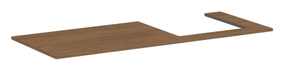 Levně Hansgrohe Xilesa E - Deska pod umyvadlo, 138x55 cm, výřez vpravo, kašmírový dub 54273550