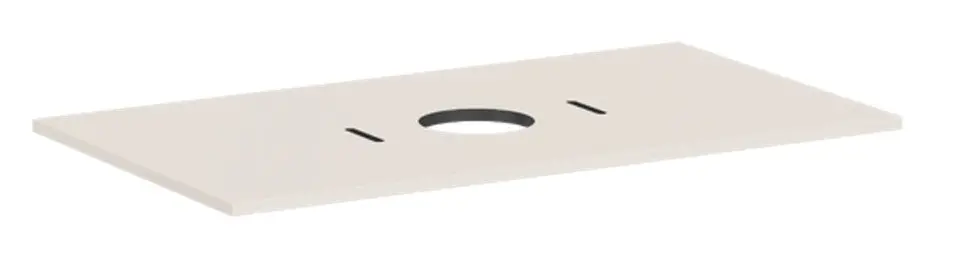 Levně Hansgrohe Xilesa E - Deska pod umyvadlo, 98x55 cm, výřez uprostřed, matná béžová 54276780