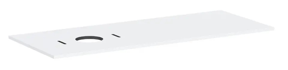 Levně Hansgrohe Xilesa E - Deska pod umyvadlo, 138x55 cm, výřez vlevo, matná bílá 54278700