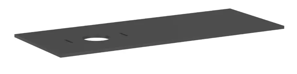 Levně Hansgrohe Xilesa E - Deska pod umyvadlo, 138x55 cm, výřez vlevo, matná šedá 54278760