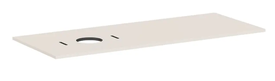 Levně Hansgrohe Xilesa E - Deska pod umyvadlo, 138x55 cm, výřez vlevo, matná béžová 54278780