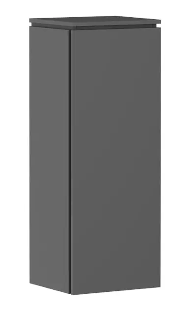 Levně Hansgrohe Xilesa E - Boční skříňka, 40x107x35 cm, 1 dvířka, panty vlevo, matná šedá 54283760
