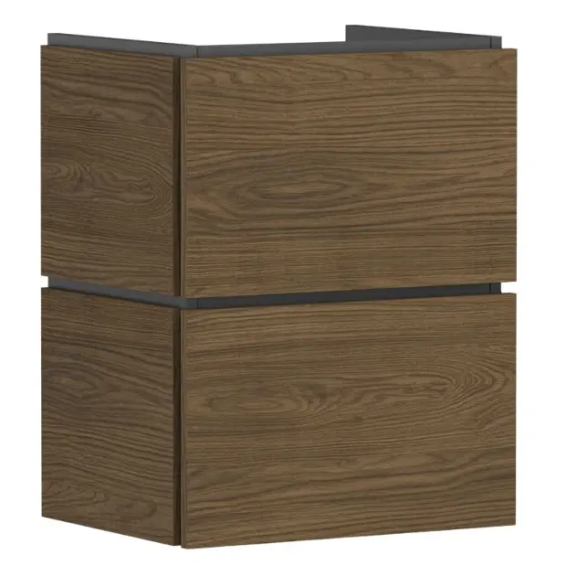 Levně Hansgrohe Xilesa E - Umyvadlová skříňka, 62x48x38 cm, 2 zásuvky, kašmírový dub 54290550