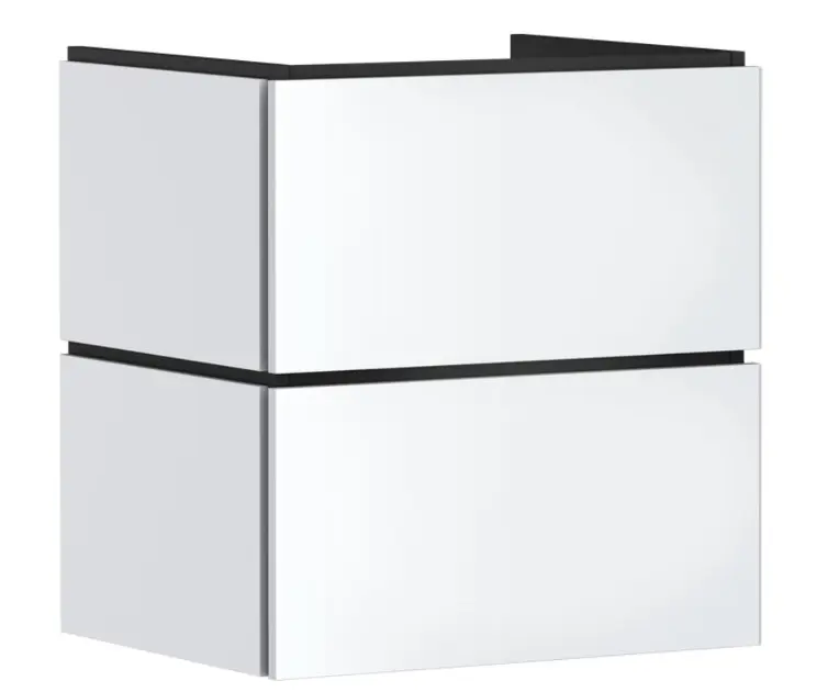 Hansgrohe Xilesa E - Umývadlová skrinka, 62x58x47 cm, 2 zásuvky, matná biela 54293700