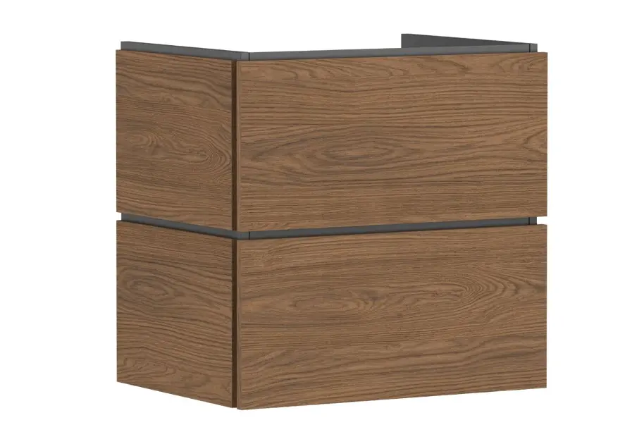 Levně Hansgrohe Xilesa E - Umyvadlová skříňka, 62x63x47 cm, 2 zásuvky, kašmírový dub 54294550