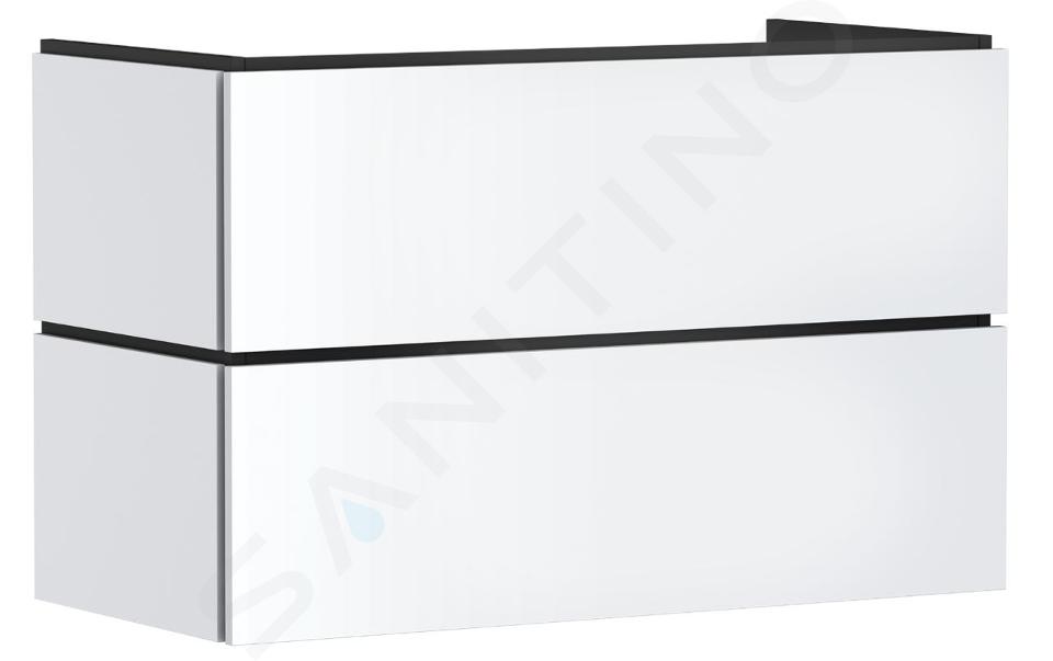 Hansgrohe Xilesa E - Waschbeckenunterschrank, 62x98x47 cm, 2 Schubladen, mattweiß 54297700