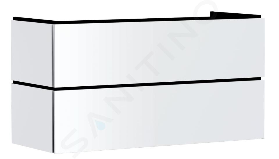Hansgrohe Xilesa E - Waschbeckenunterschrank, 62x118x47 cm, 2 Schubladen, mattweiß 54298700