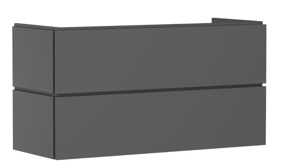 Levně Hansgrohe Xilesa E - Umyvadlová skříňka, 62x118x47 cm, 2 zásuvky, matná šedá 54298760