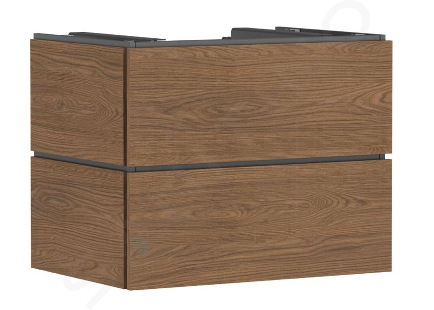Hansgrohe Xilesa E - Umývadlová skrinka, 62x78x55 cm, 2 zásuvky, kašmírový dub 54300550