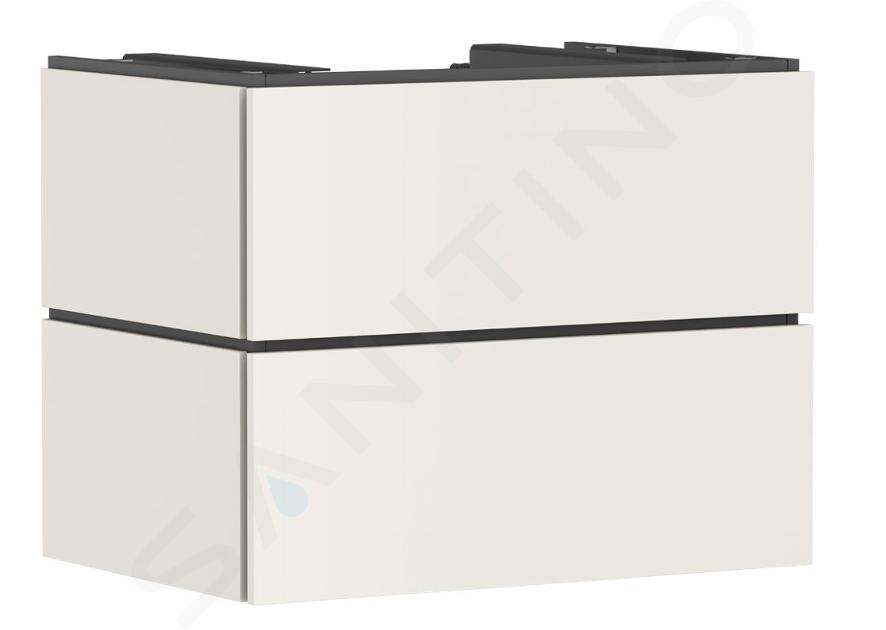 Hansgrohe Xilesa E - Umývadlová skrinka, 62x78x55 cm, 2 zásuvky, matná béžová 54300780
