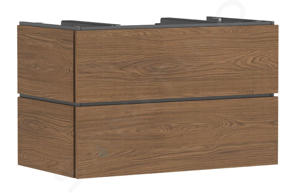 Hansgrohe Xilesa E - Umývadlová skrinka, 62x98x55 cm, 2 zásuvky, kašmírový dub 54301550