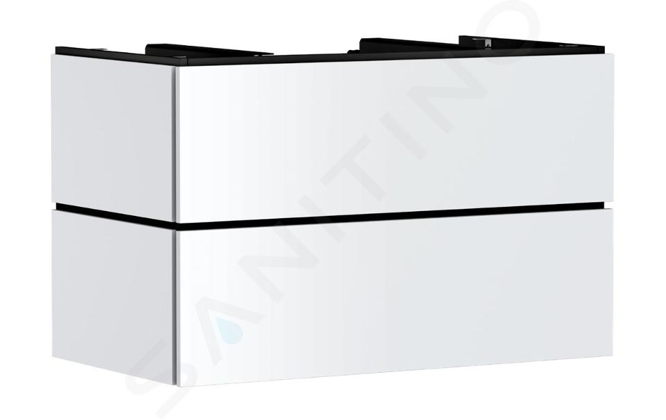 Hansgrohe Xilesa E - Umývadlová skrinka, 62x98x55 cm, 2 zásuvky, matná biela 54301700