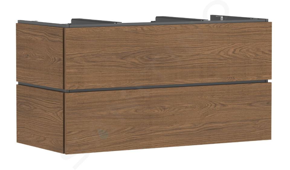Hansgrohe Xilesa E - Umývadlová skrinka, 62x118x55 cm, 2 zásuvky, kašmírový dub 54303550