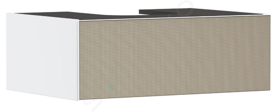 Hansgrohe Xevolos E - Umývadlová skrinka, 28x78x55 cm, 1 zásuvka, matná biela/štruktúrovaný bronz 54310390