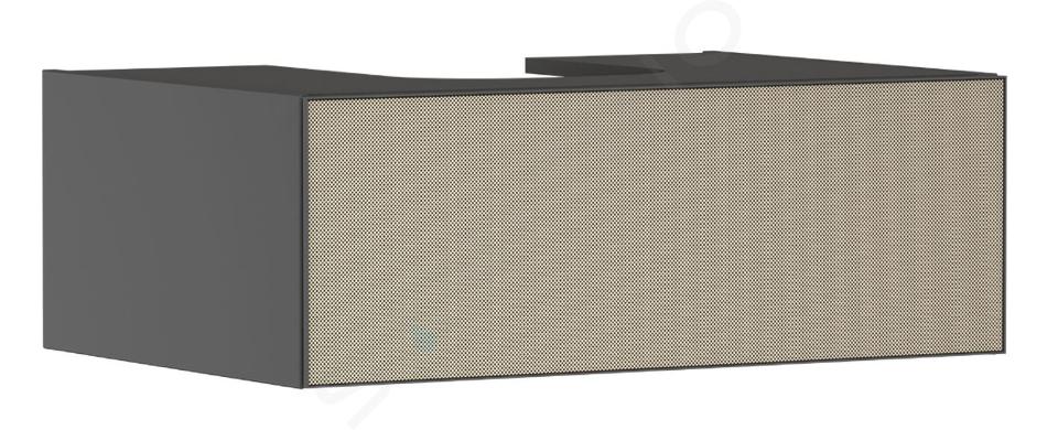 Hansgrohe Xevolos E - Umývadlová skrinka, 28x78x55 cm, 1 zásuvka, matná sivá/štruktúrovaný bronz 54312390
