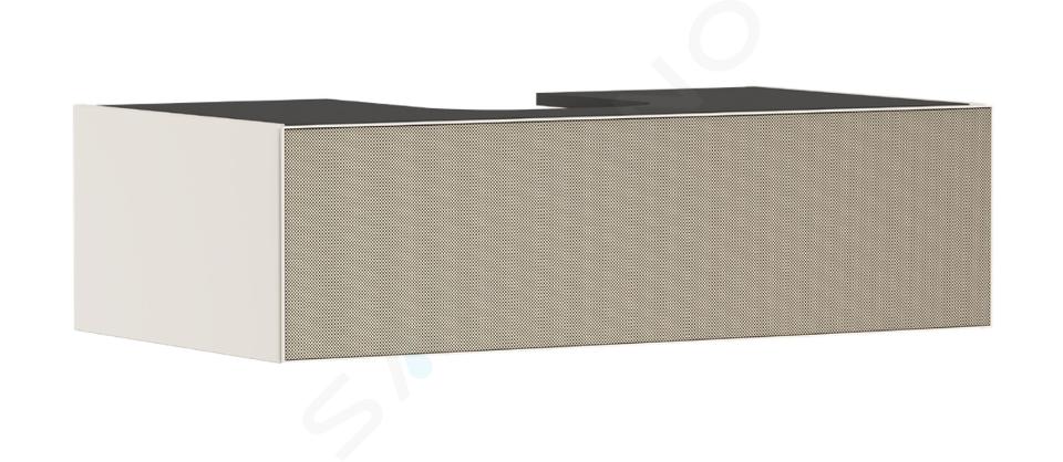 Hansgrohe Xevolos E - Umývadlová skrinka, 28x98x55 cm, 1 zásuvka, matná béžová/štruktúrovaný bronz 54314390