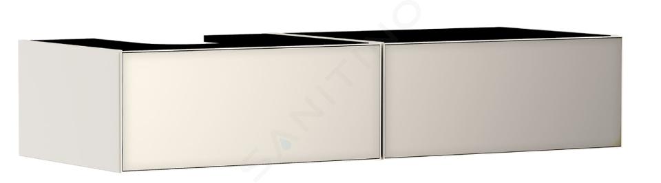Hansgrohe Xevolos E - Umývadlová skrinka, 28x137x55 cm, 2 zásuvky, matná béžová/metalická béžová 54320790