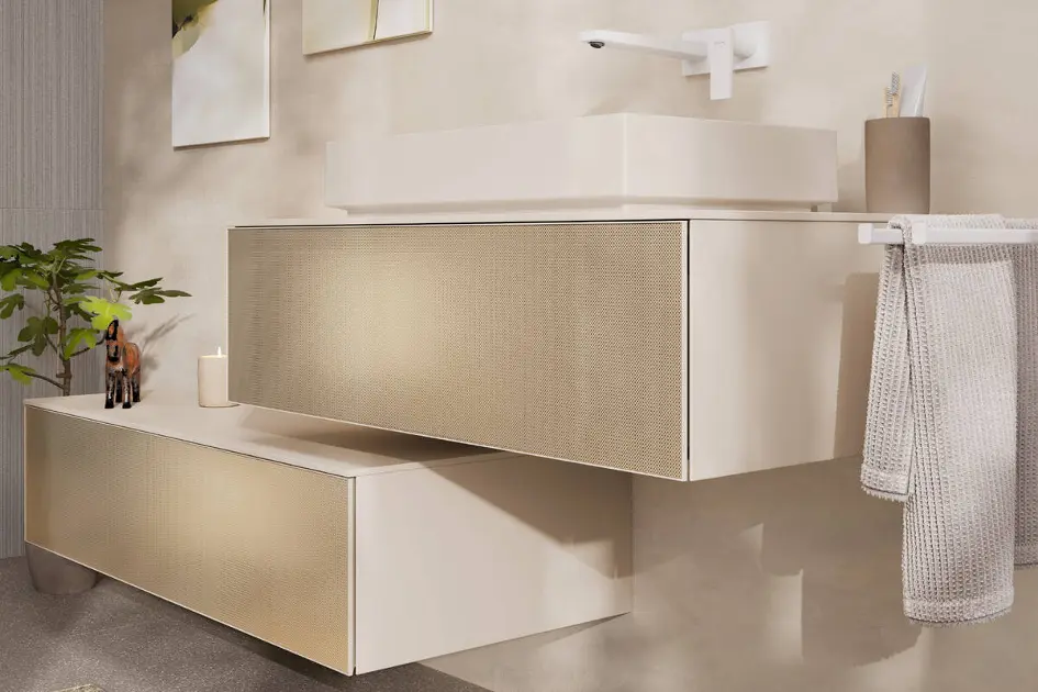 Hansgrohe Xevolos E - Dulap lateral, 29x118x55 cm, 1 sertar, bej