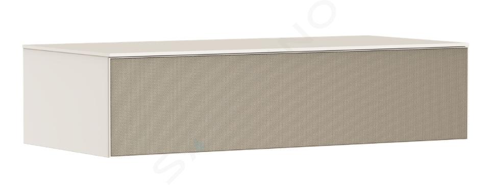 Hansgrohe Xevolos E - Bočná skrinka, 29x118x55 cm, 1 zásuvka, matná béžová/štruktúrovaný bronz 54326390