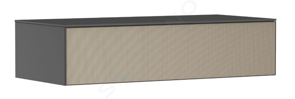 Hansgrohe Xevolos E - Bočná skrinka, 29x118x55 cm, 1 zásuvka, matná sivá/štruktúrovaný bronz 54327390