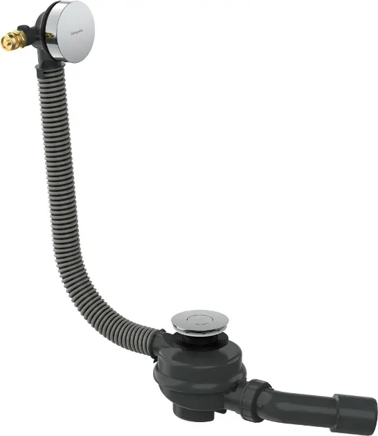 Hansgrohe Exafill - Wanneneinlauf, Ab- und Überlaufgarnitur für Badewanne, Push-Open, chrom 58130000