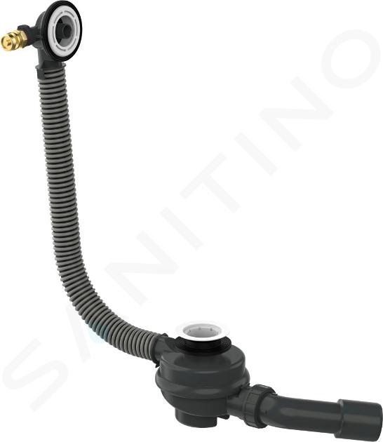 Hansgrohe Tubset universal - Basiselement voor badaf- en overloopsysteem met vulling, lengte 85 cm 58152180