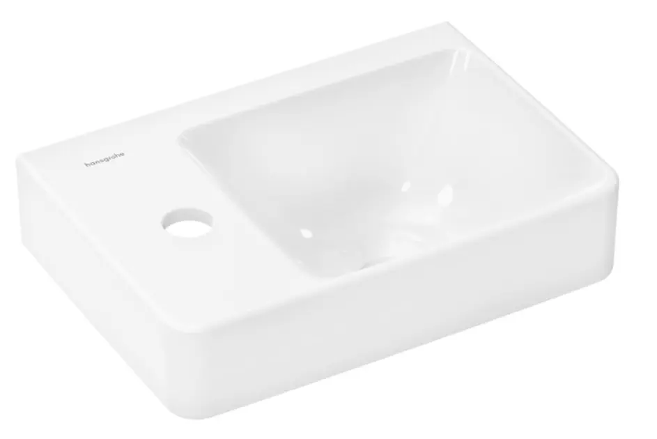 Levně Hansgrohe Xelu Q - Umývátko, 36x25 cm, bez přepadu, otvor pro baterii, bílá 60315450