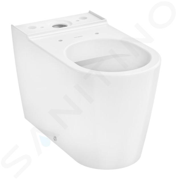 Hansgrohe EluPura S - Miska WC kompakt, odpływ vario, Rimless, AquaFall Flush, SmartClean, EcoSmart, biała 61163450