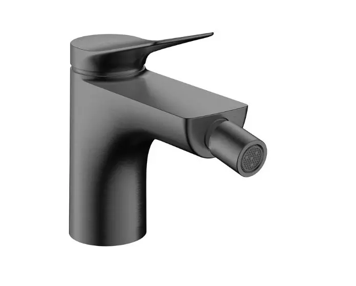 Hansgrohe Vivenis - Bidetarmatur mit Ablaufgarnitur, Chrom schwarz gebürstet 75200340