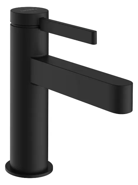 Levně Hansgrohe Finoris - Umyvadlová baterie s výpustí Push-Open, EcoSmart, CoolStart, matná černá 76012670