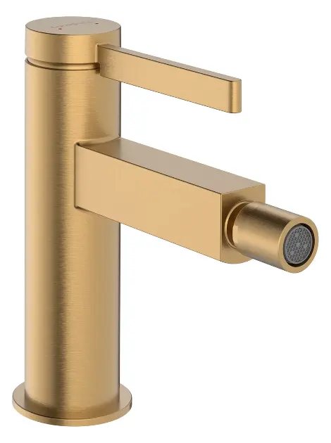Levně Hansgrohe Finoris - Bidetová baterie s výpustí Push-Open, kartáčovaný bronz 76200140