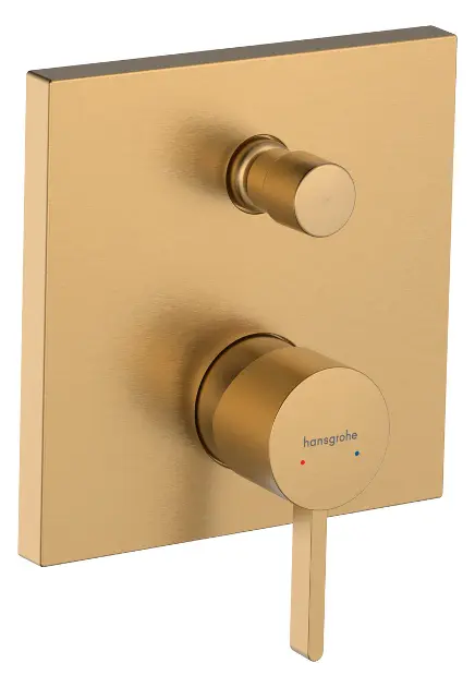 Hansgrohe Finoris - Baterie încastrată pentru 2 consumatori, bronz periat 76415140