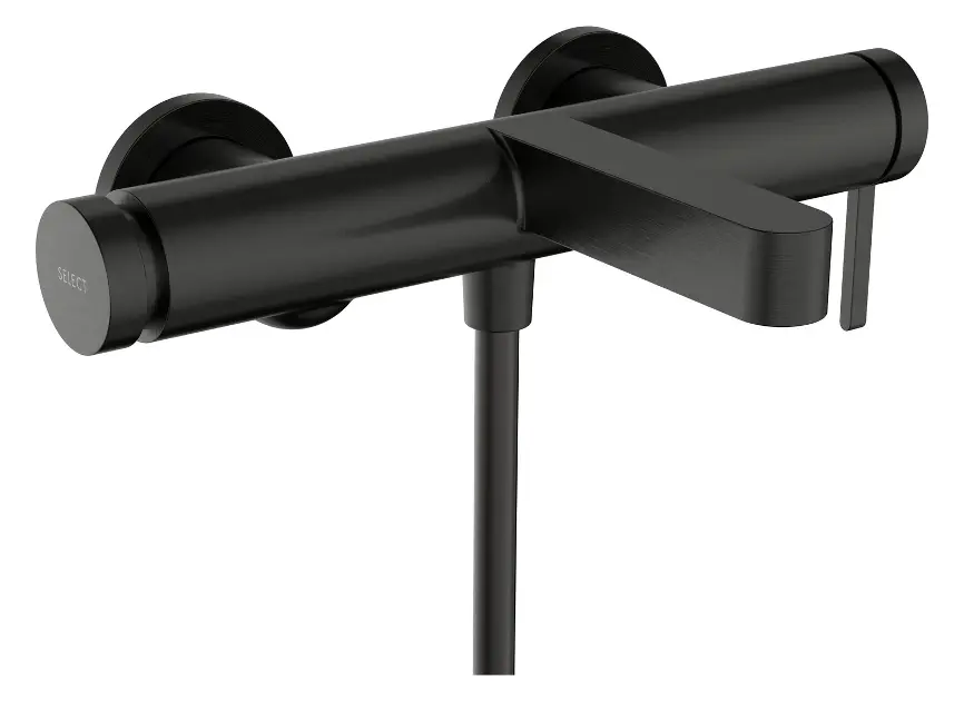 Levně Hansgrohe Finoris - Vanová baterie, kartáčovaný černý chrom 76420340