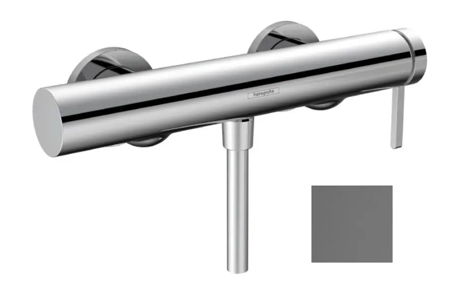 Hansgrohe Finoris - Duschmischer, chrom schwarz gebürstet 76620340