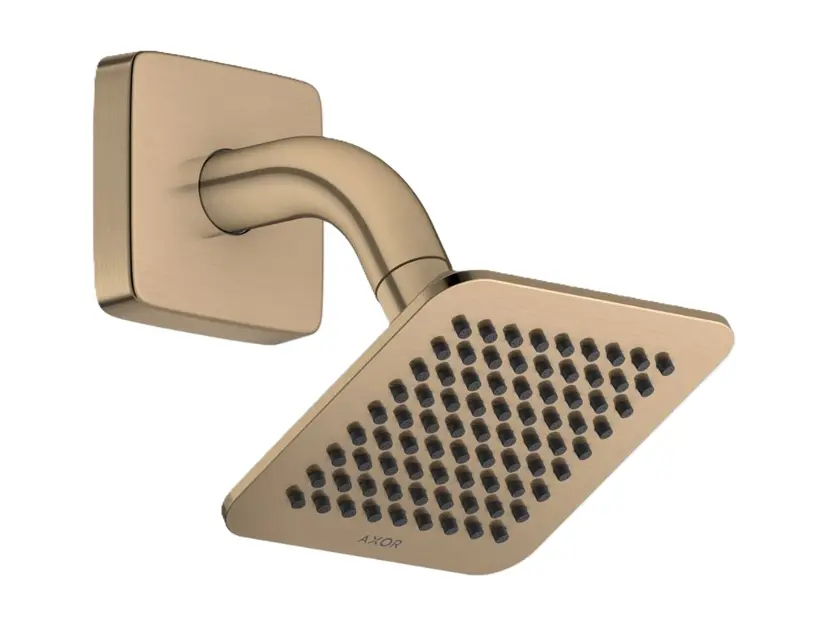 Levně Axor Citterio C - Hlavová sprcha 12x12 cm, EcoSmart, kartáčovaný bronz 28810140