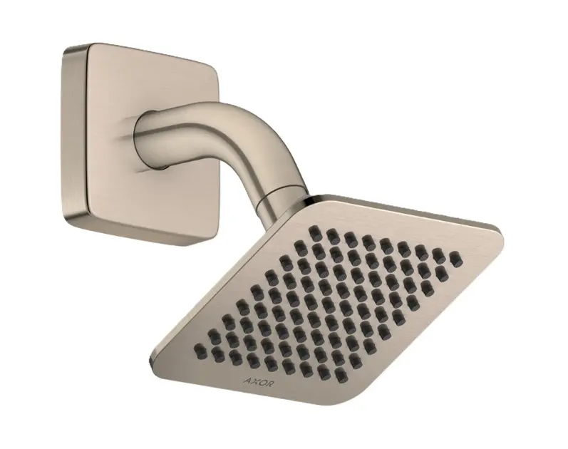 Levně Axor Citterio C - Hlavová sprcha 12x12 cm, EcoSmart, kartáčovaný nikl 28810820