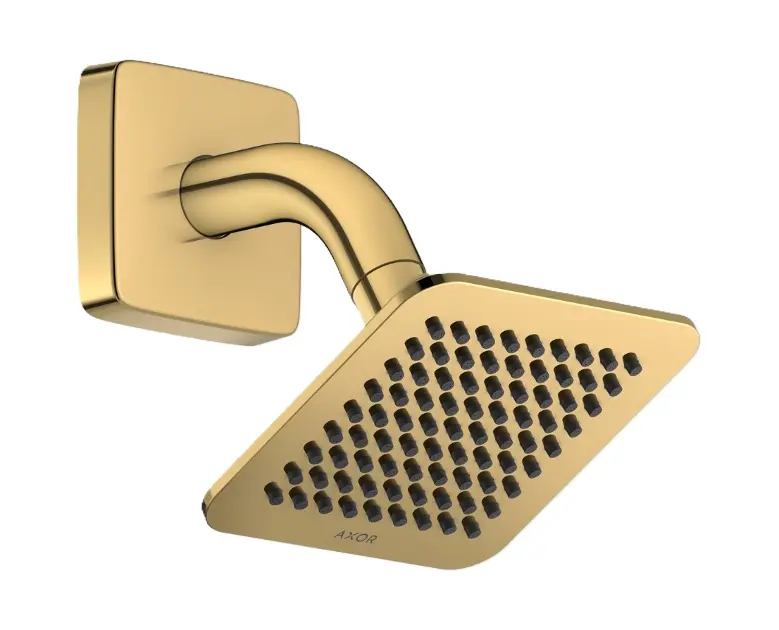 Levně Axor Citterio C - Hlavová sprcha 12x12 cm, EcoSmart, leštěný vzhled zlata 28810990