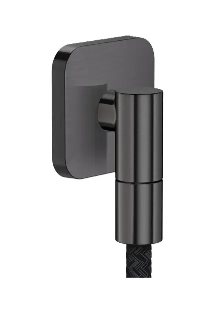 Axor Fine - Cot de ieșire duș, crom negru periat 36739340