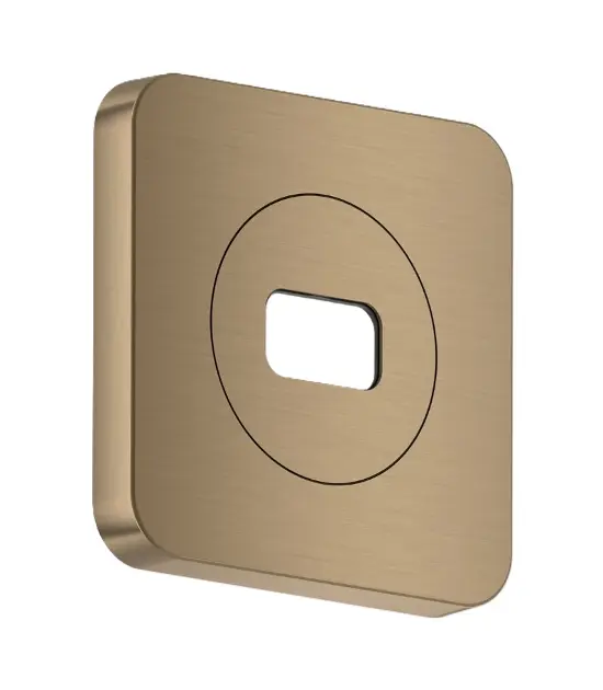 Levně Axor ShowerSphere - Krycí rozeta 12x12 cm, kartáčovaný bronz 39769140