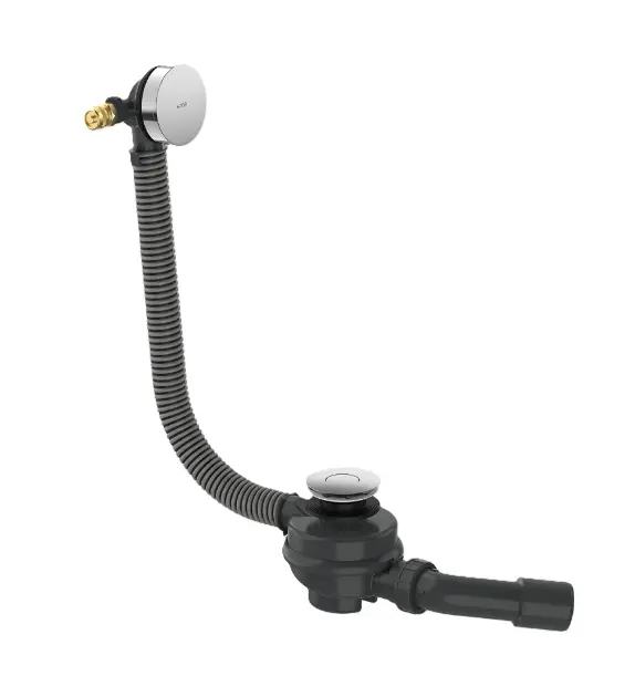 Axor Exafill - Sistema di scarico e troppopieno per vasca con riempimento, lunghezza 85 cm, cromo 42540000