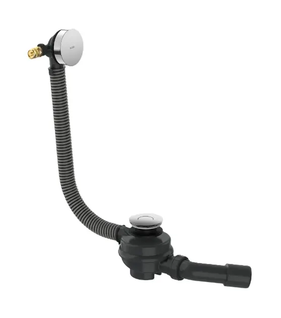 Axor Flexaplus - Sistema di scarico e troppopieno per vasca da bagno, lunghezza 85 cm, cromo 42541000