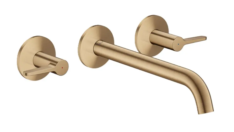 Levně Axor One - Vanová baterie pod omítku, 3-otvorová instalace, kartáčovaný bronz 48431140