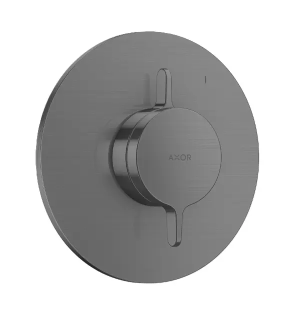 Axor One - Sprchová baterie pod omítku, kartáčovaný černý chrom 48615340