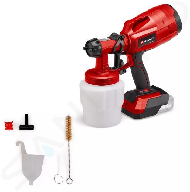 Einhell - Pistol de pulverizare pe acumulator de 18V TC-SY 18/60 Li-Solo, fără baterie și încărcător 4260025