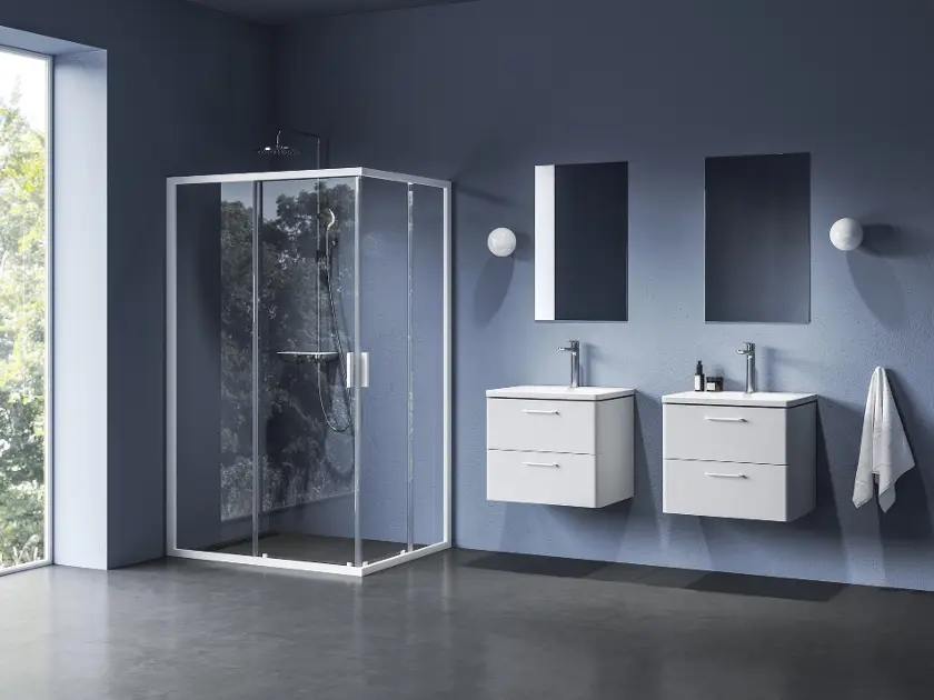 Levně Ravak Blix II - Sprchové dveře NBLRV2K-100, 100x195 cm, matná bílá/čiré sklo 1XMA0E00Z1