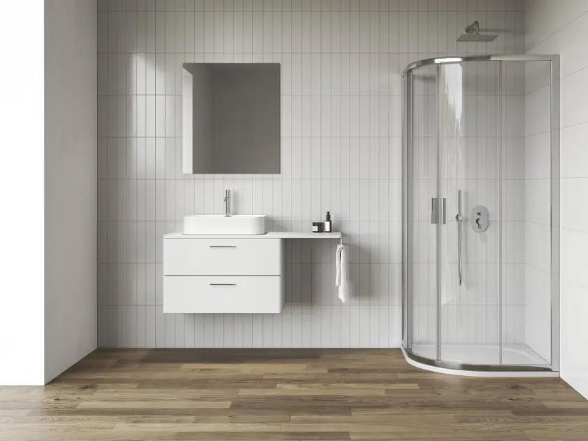 Levně Ravak Blix II - Sprchový kout čtvrtkruhový NBLCP4, 90x90 cm, chrom/čiré sklo 3BM70C00Z1